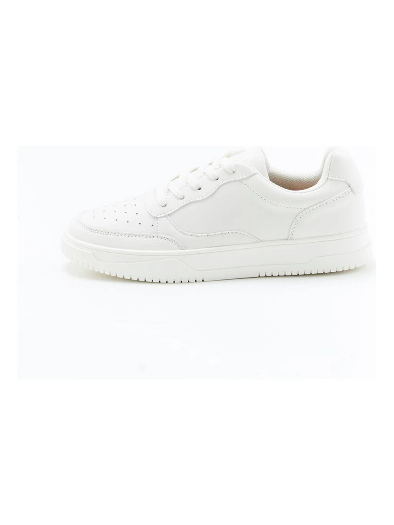 Baskets bi matières Amortyl Damart Blanc cassé