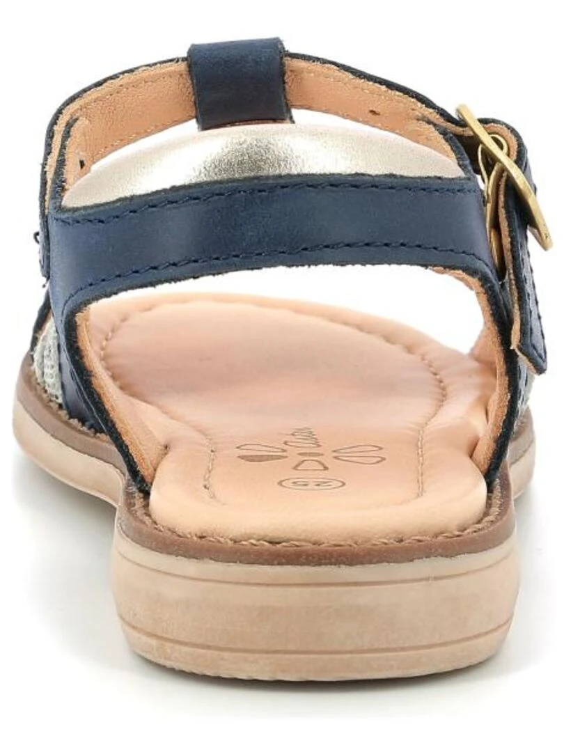 Sandales Cuir Tawina   Bleu marine