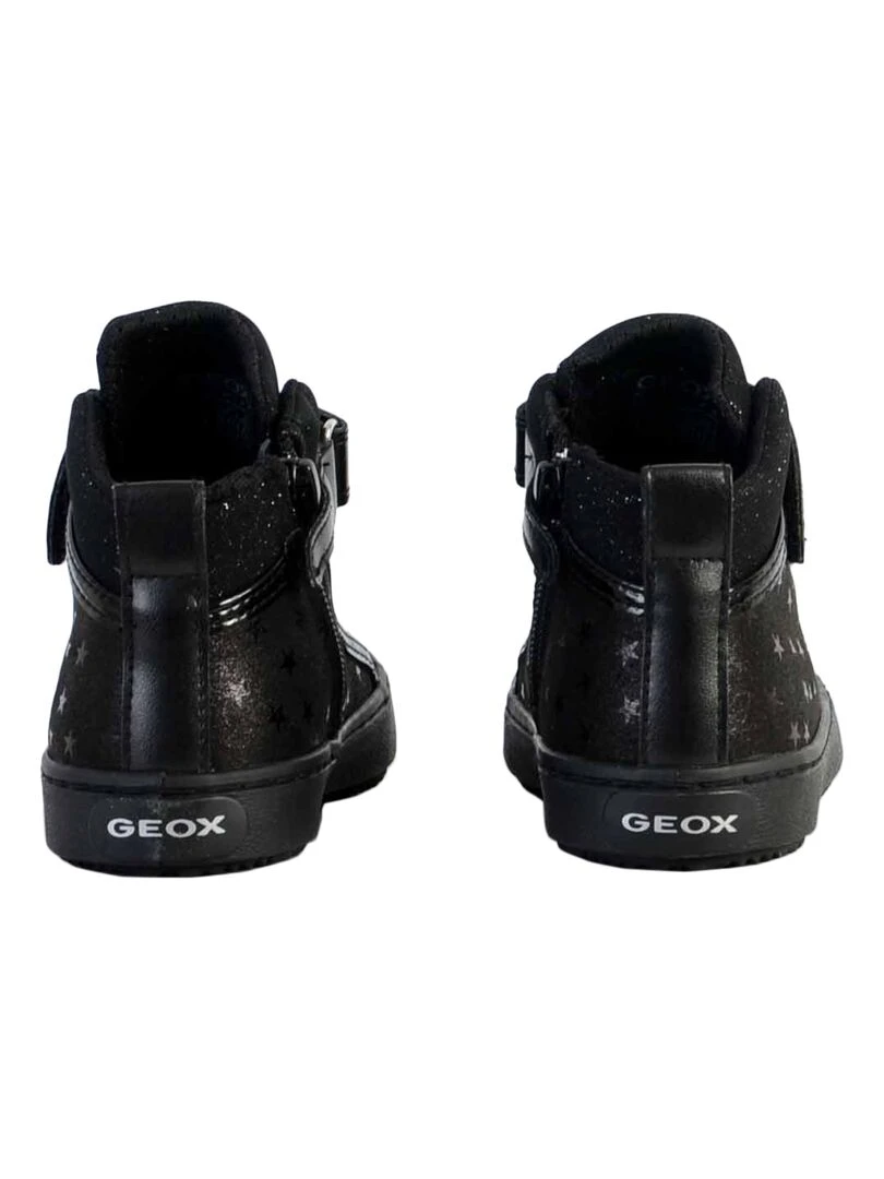 Basket Cuir Geox Enfant Kalispera   Noir