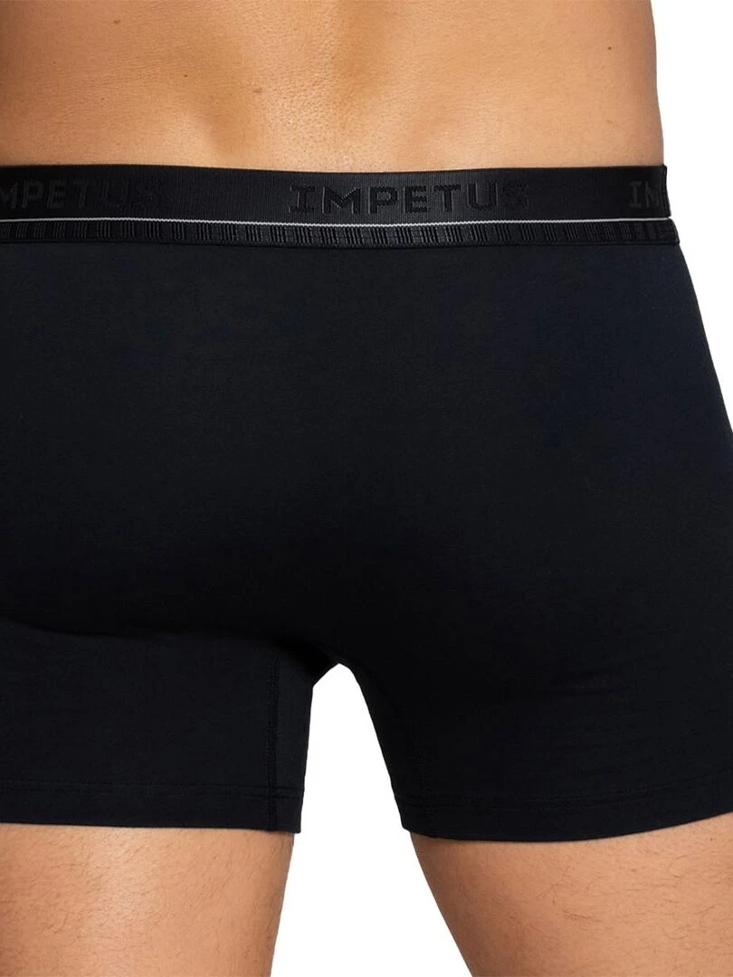 Pack de 2 boxers en coton Coco uni   Bleu