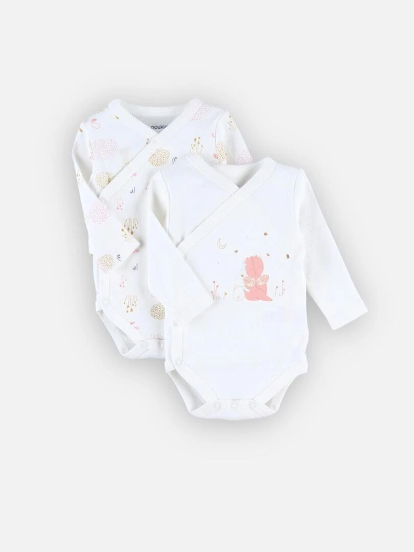 Set 2 bodys croisés Lina & Joy   Noukie's   Beige