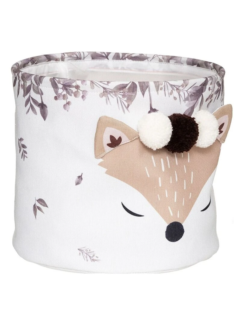 Lot de 2 bacs de rangement Renard Blanc