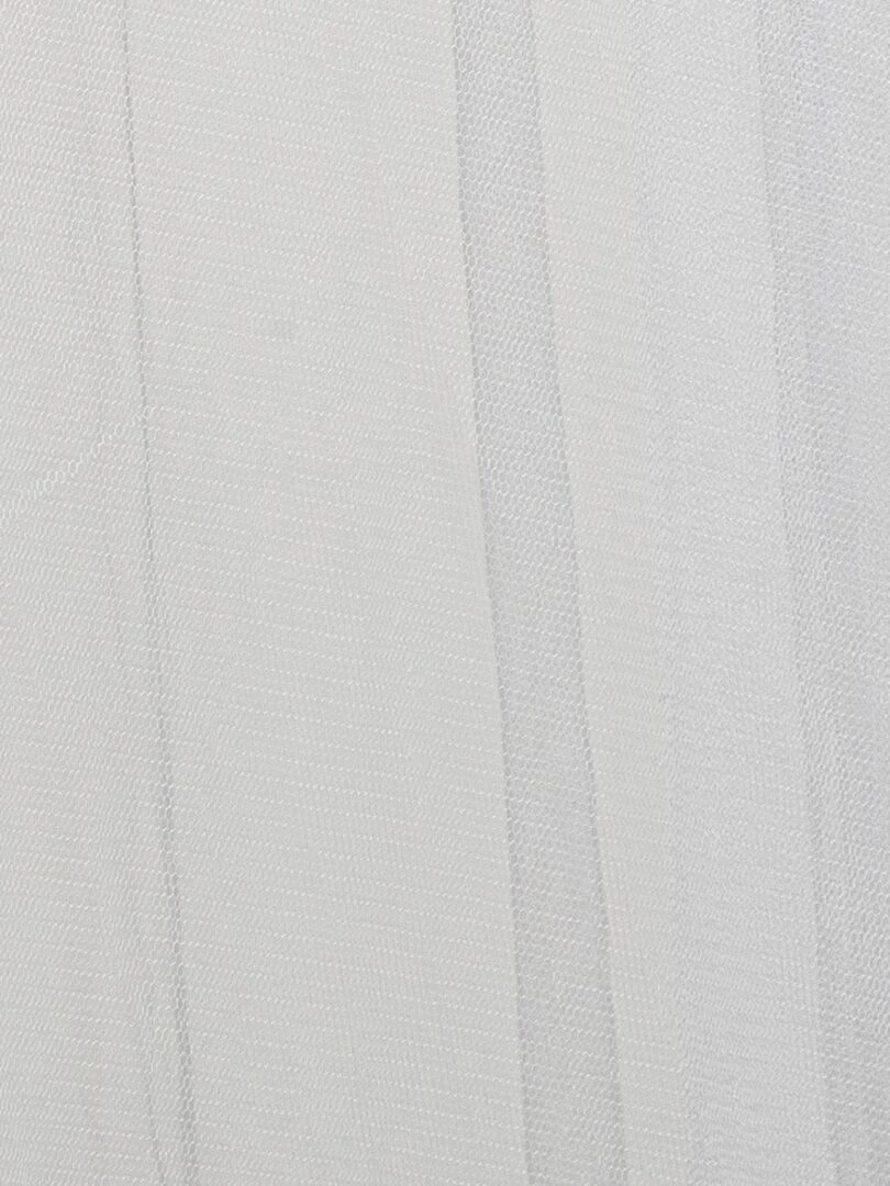 Ciel de lit bordure dorée Blanc
