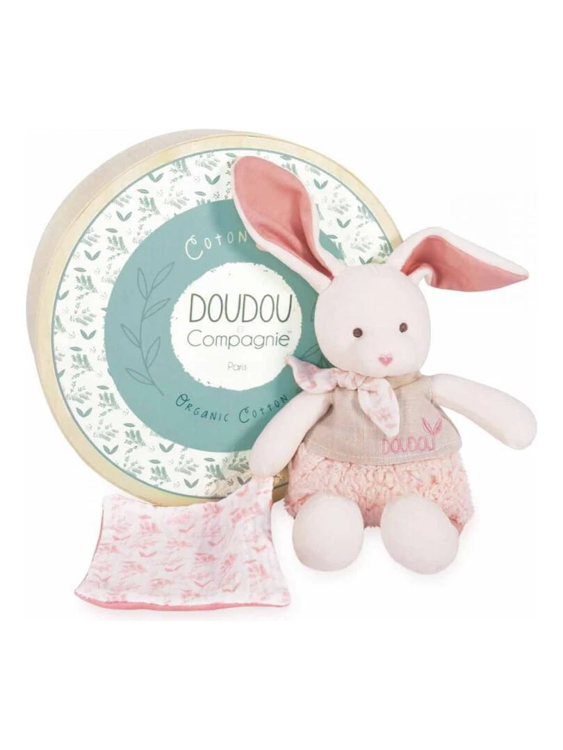 Doudou botanic bio lapin mm avec doudou rose N/A