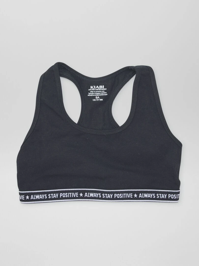 Brassière de sport Noir/Blanc