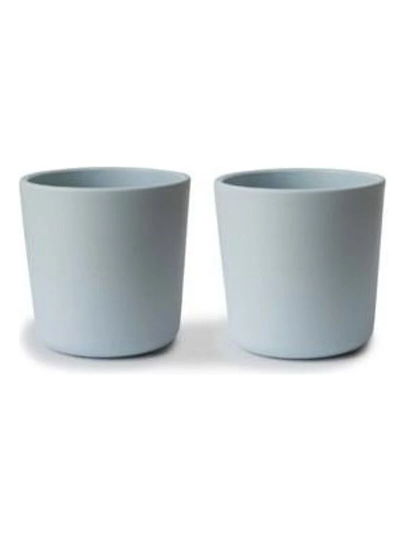 Lot de 2 verres bébé Powder Blue Mushie Bleu
