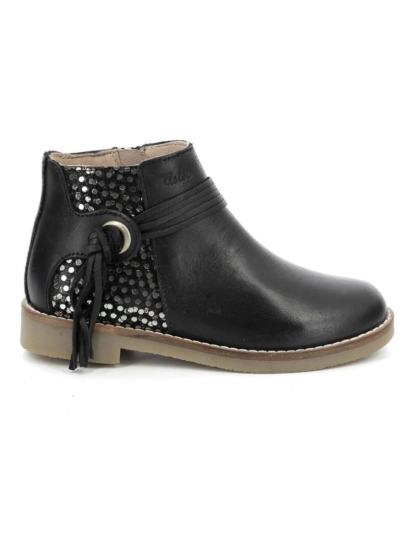 Boots Cuir Wizia Noir