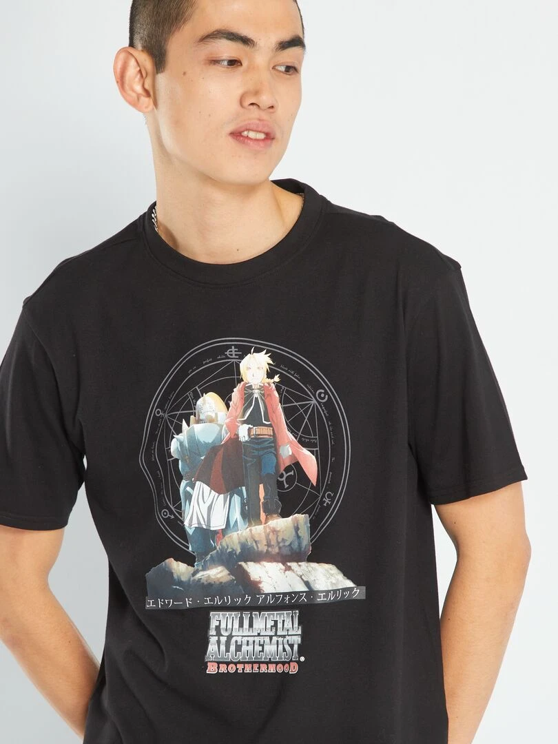 Tee shirt 'Fullmetal Alchimist'   Noir