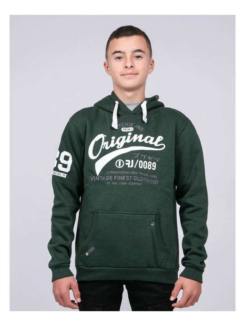Sweat capuche WARLUZ J Vert