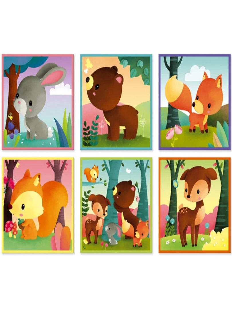 Puzzle cube Kubkid Forêt (9 cubes) N/A