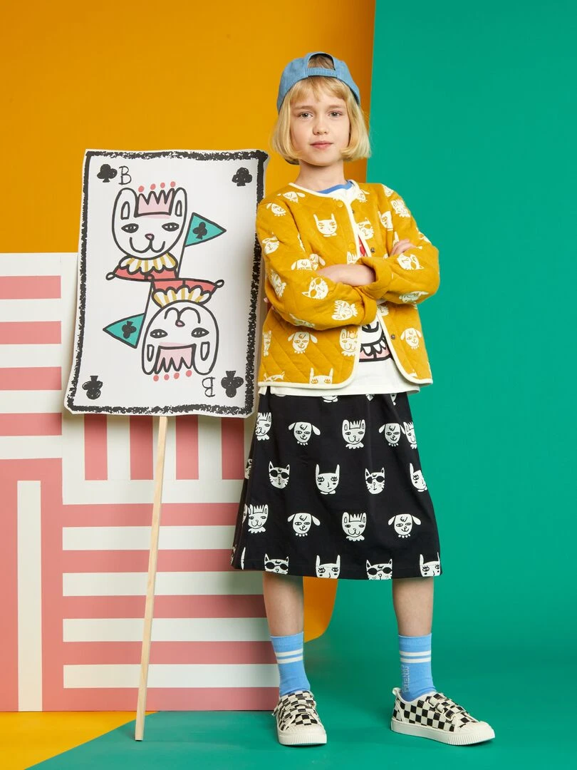 Veste en molleton matelassé X Little Bad Wolf   Jaune