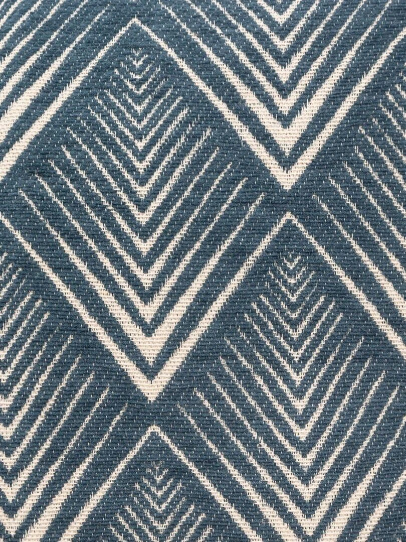 Housse de coussin chenille Géométrique bleu 40x40 cm Bleu