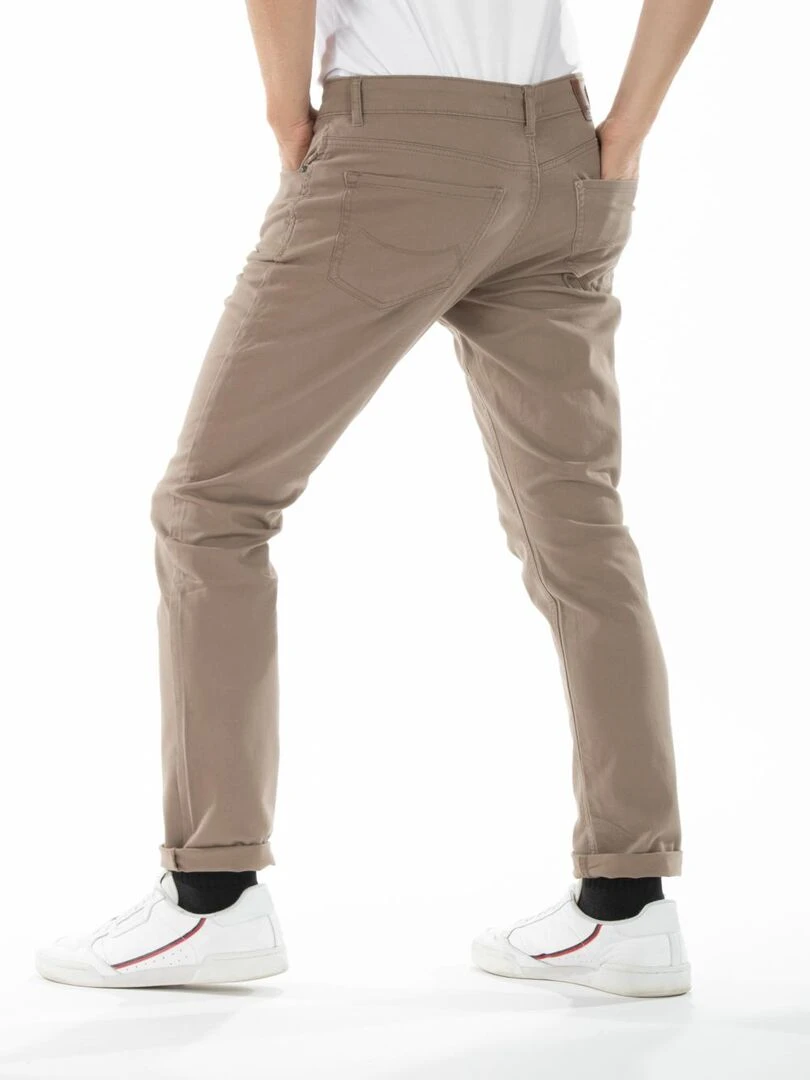Jeans stretch RL80 Fibreflex® coupe droite ajustée gabardine 'Rica Lewis'   Beige sable