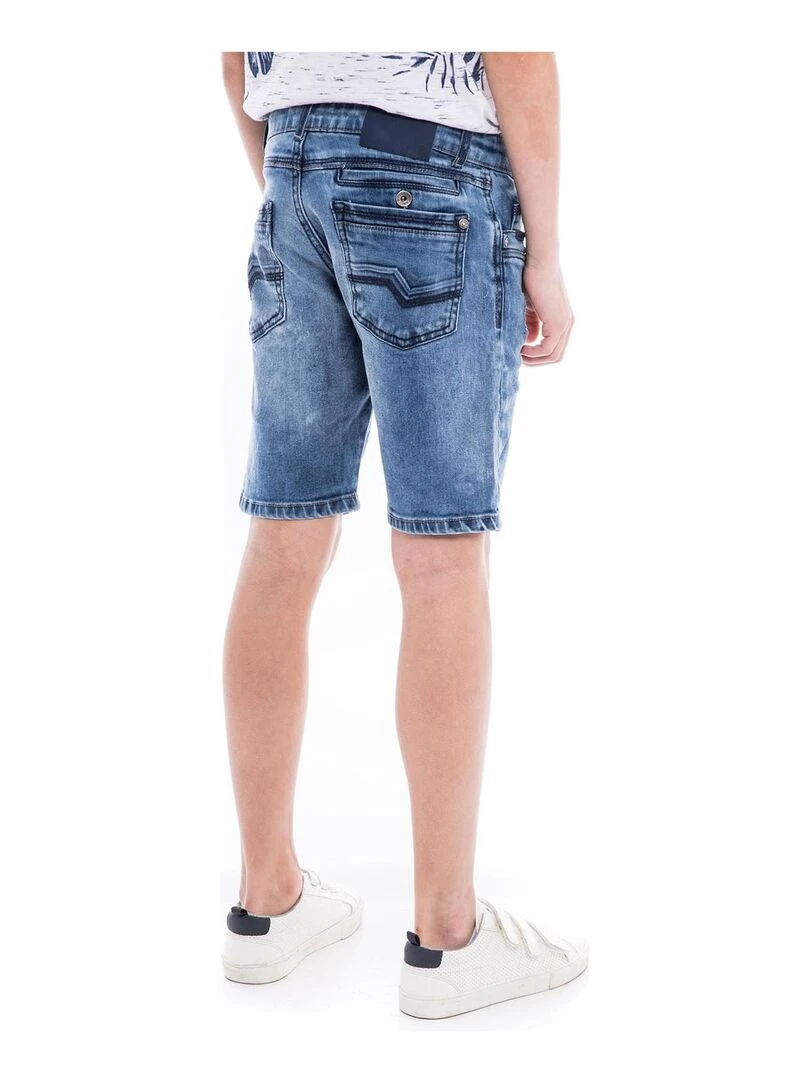 Bermuda en jean slim BAKERFIELD BOY Bleu clair