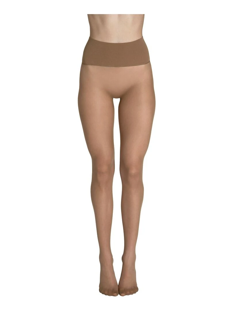 Collants 15 DEN sans coutures ceinture 10cm Invisible Beige
