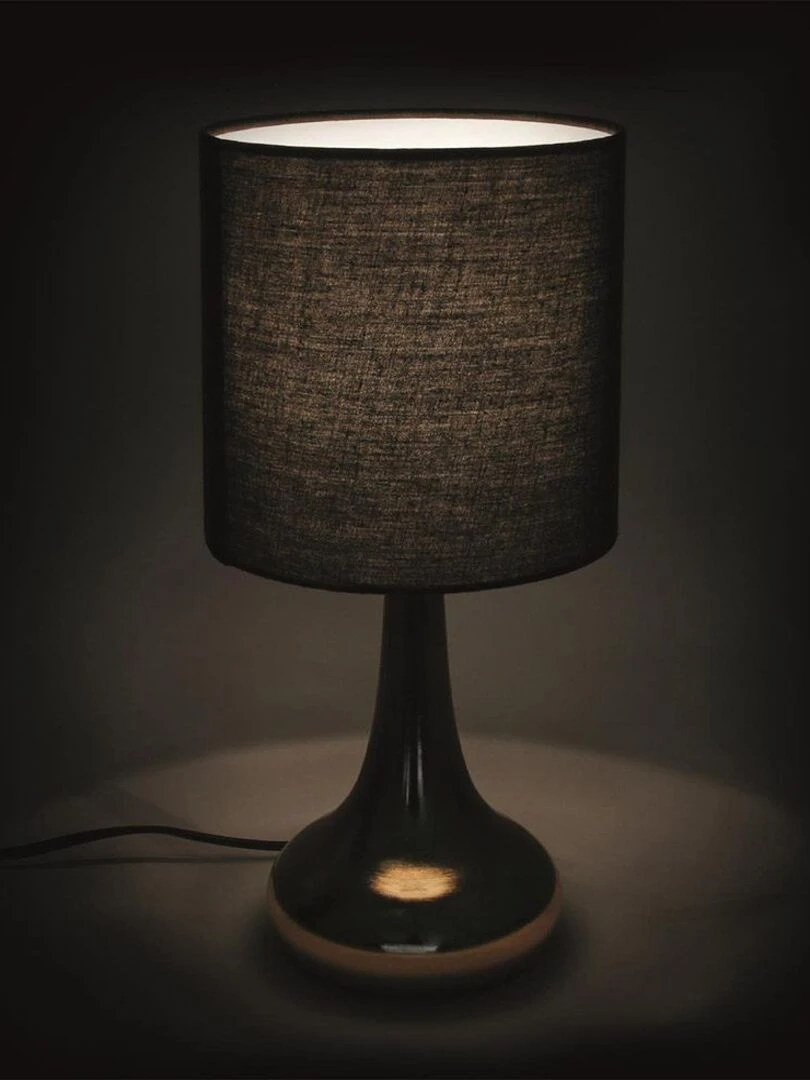 Lampe à poser touch dorée noir   Noir