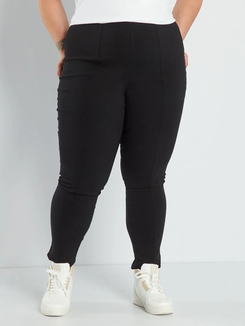 Pantalon skinny taille élastiquée   noir