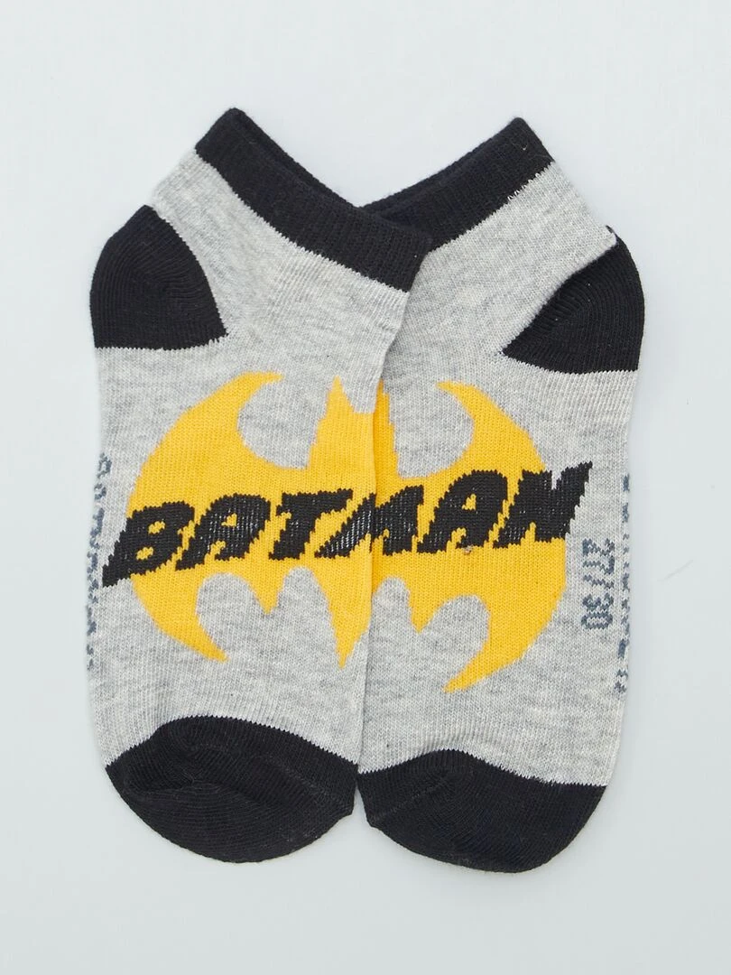 Lot de chaussettes 'Batman'   3 paires   Gris