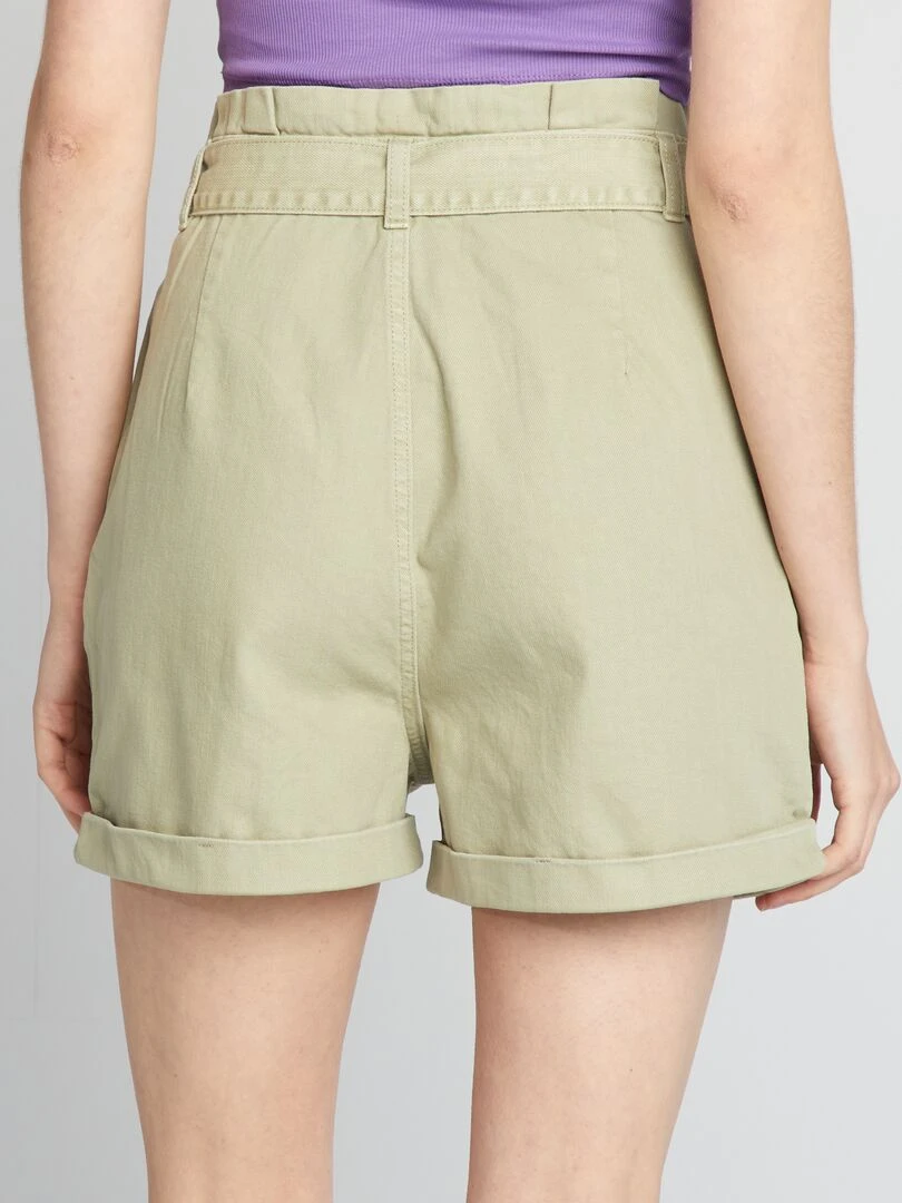 Short en twill   Vert