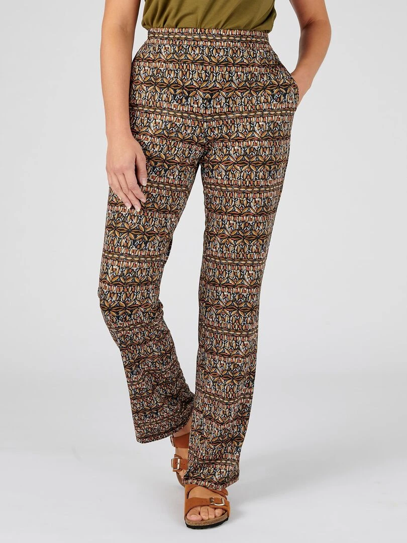 Pantalon maille crêpe stretch Damart Kaki