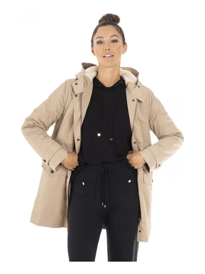 Parka capuche MARGOT Gérard Pasquier Beige
