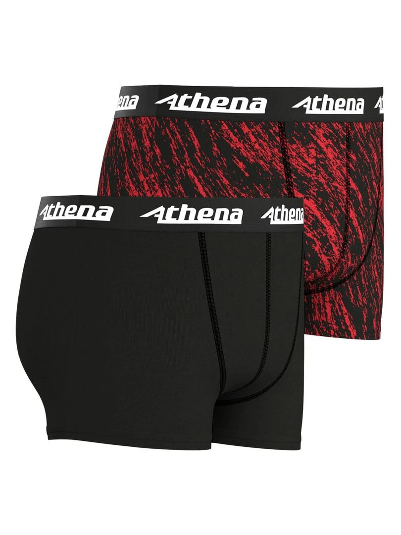 Lot de 2 boxers garçon Sport Noir