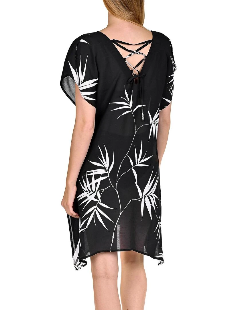 Caftan de plage Ocean City Noir