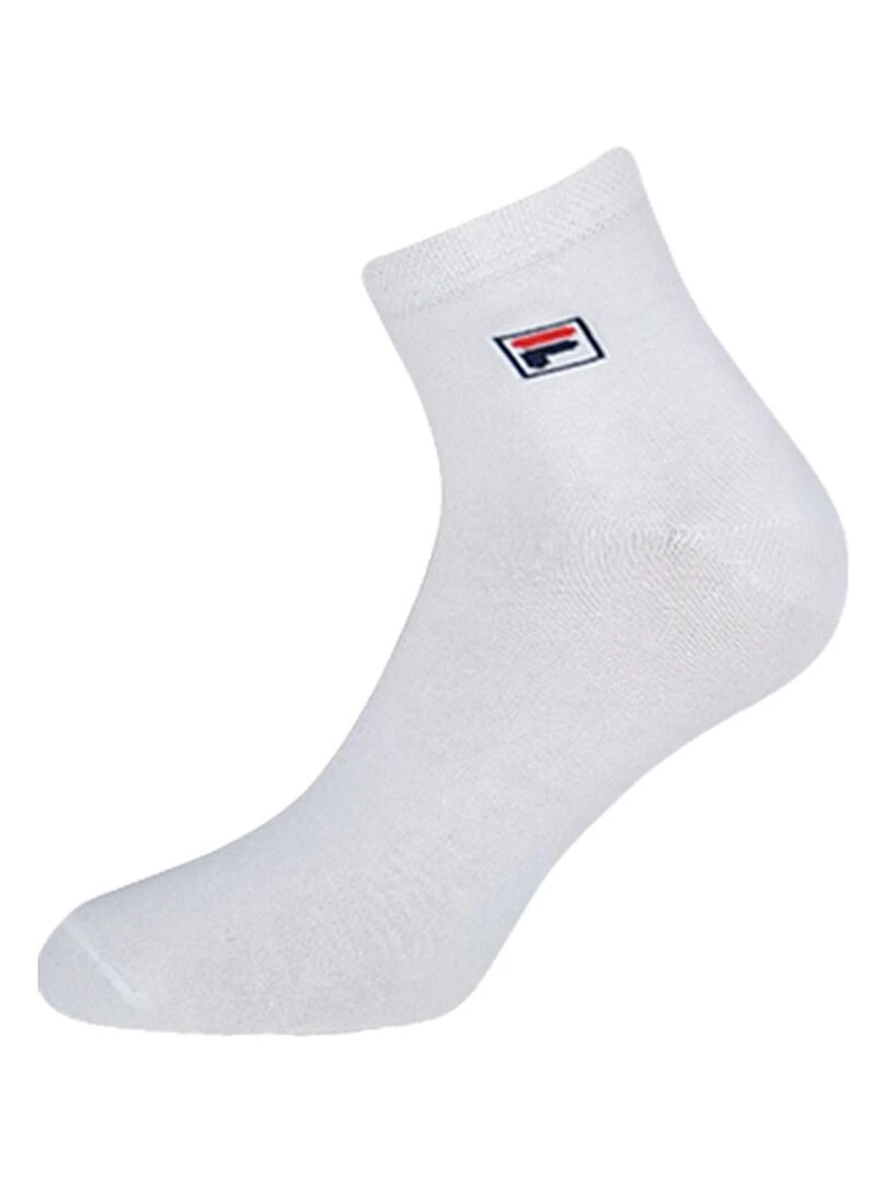 Lot de 12 Paires de Chaussettes Lowcuts Fila   Blanc Noir
