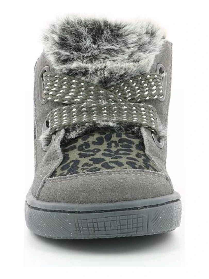 Sneakers hautes Cuir Bloye   Gris