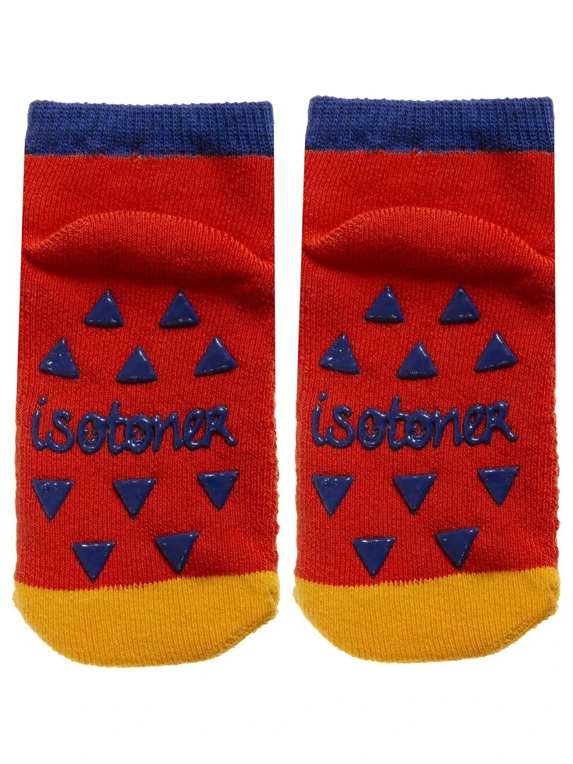 Chaussettes antidérapantes Monstre 19/26   Rouge