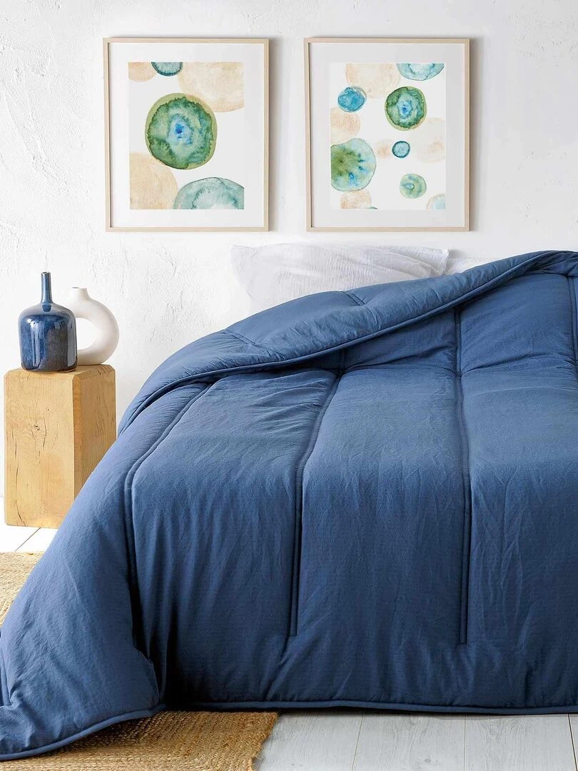 Jeté de lit uni Bleu