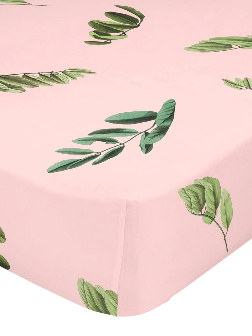 Drap housse Blooming "Happyfriday" Blanc