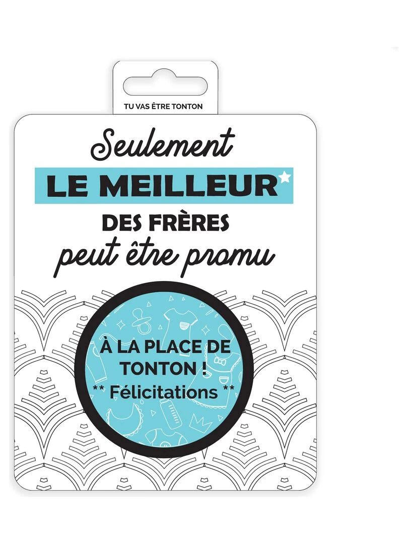 Carte à gratter Tu vas être tonton Blanc