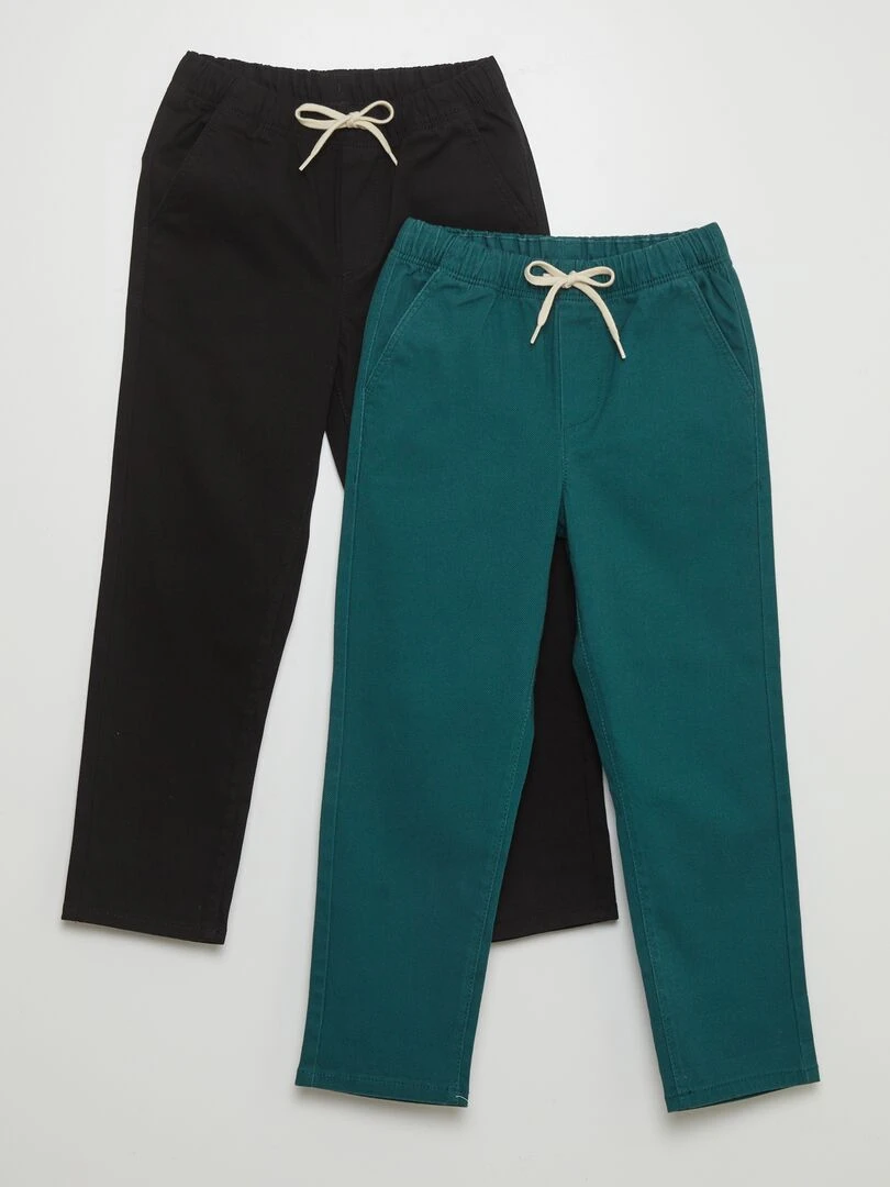 Pantalon esprit 'jogger' Noir