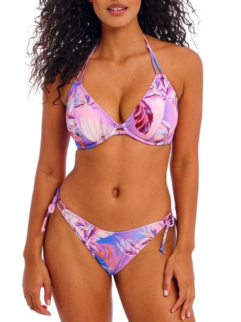 Haut de maillot de bain tour de cou Miami Sunset Rose