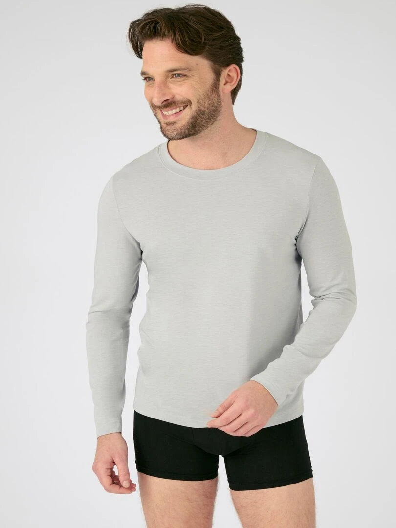 T shirt thermorégulant Damart Gris chiné