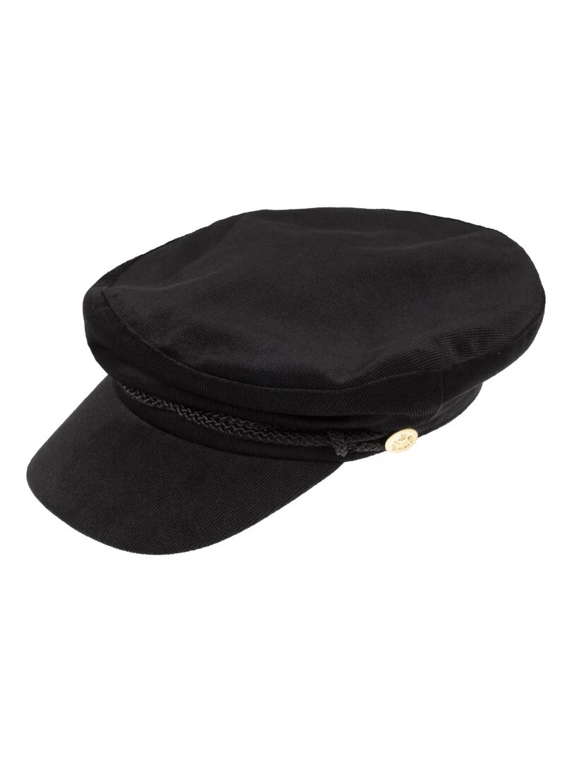 Casquette gavroche Femme velours Noir Noir