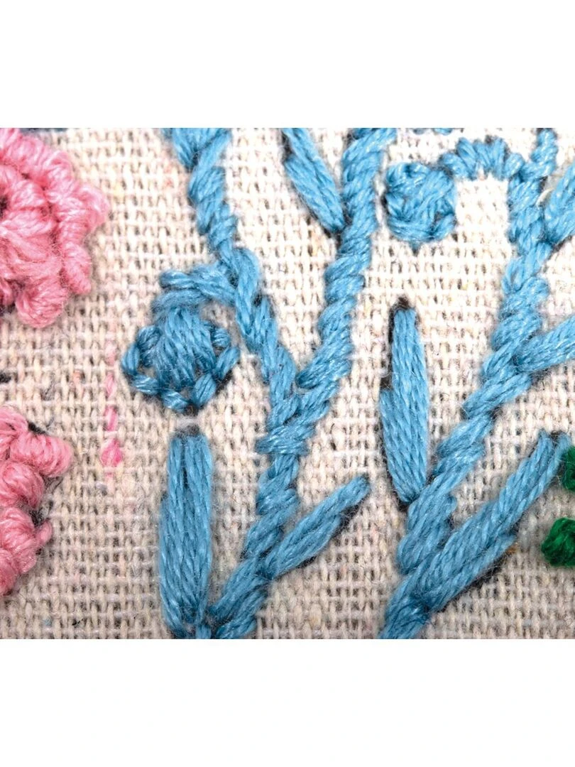 Kit de broderie Fleurs et graminées 13 5 cm N/A