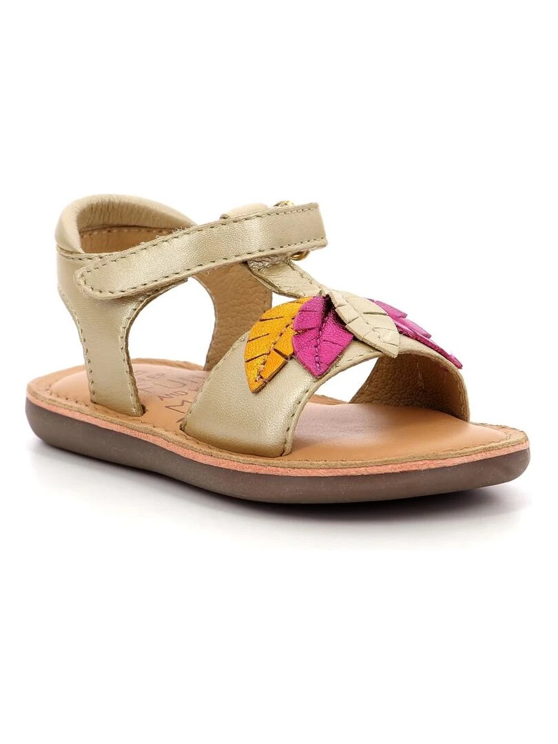 Sandales Cuir Cloleaf Doré/or