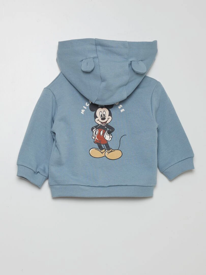 Sweat zippé à capuche 'Mickey' de 'Disney' Bleu