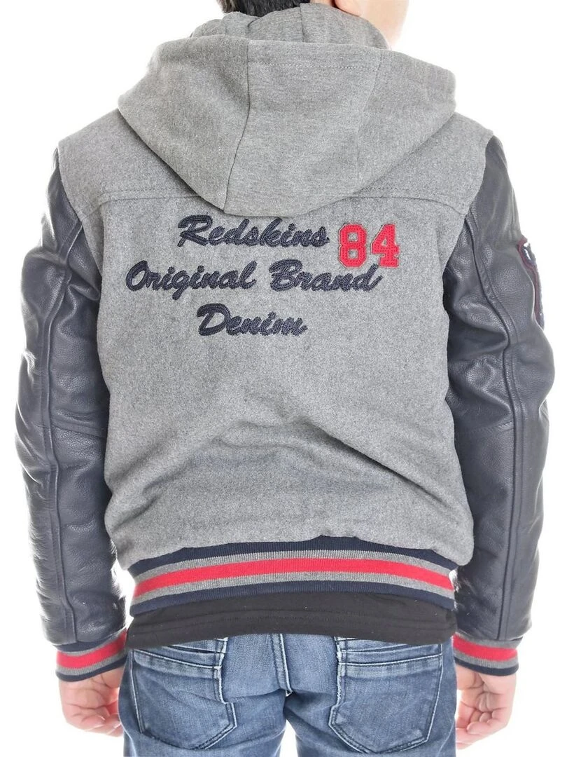 Blouson Teddy Redskins Junior New Carty Gris