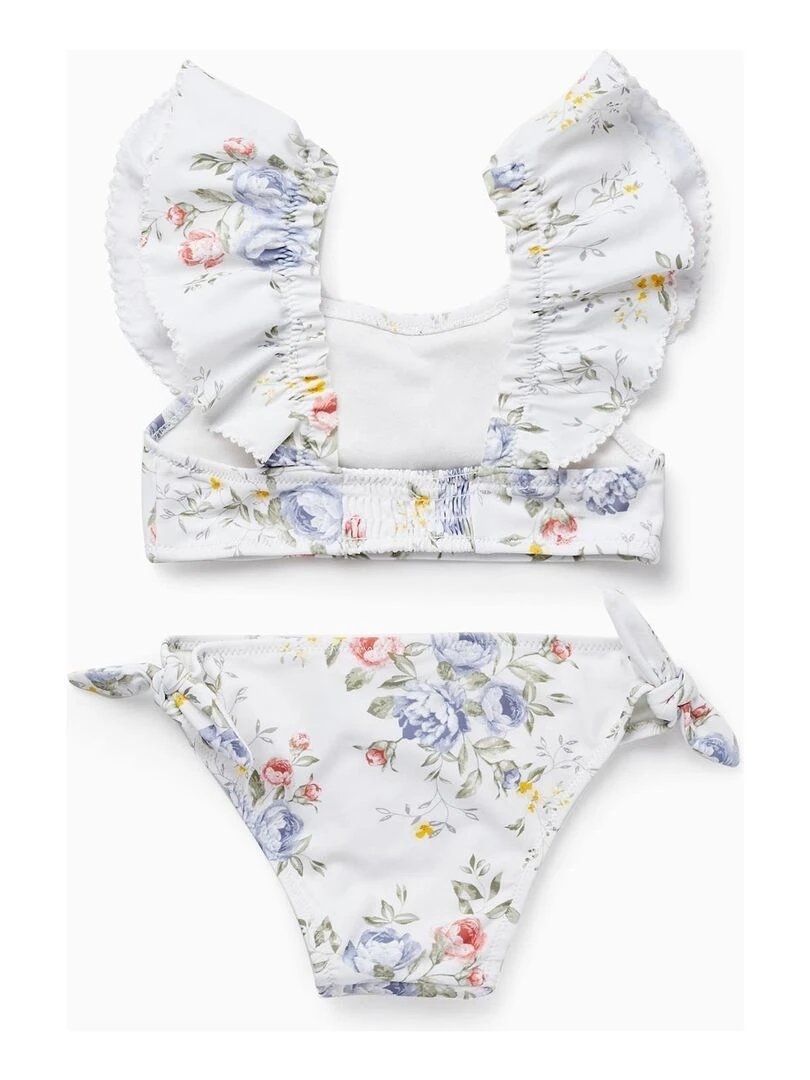 Bikini Avec Fleurs UPF 80 Pour Fille 'You&Me' BROTHERS&SISTERS Beige clair