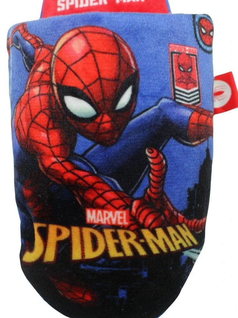 Disney   Chaussons garçon imprimé Spiderman   Bleu