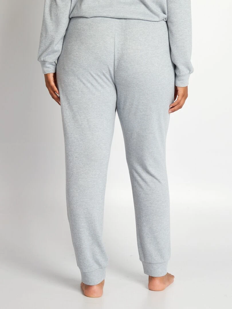 Bas de pyjama maille douce   Jogging   Bleu/gris