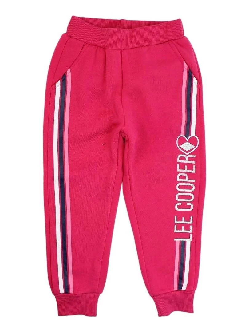 Lee Cooper Pantalon fille imprimé logo Rose
