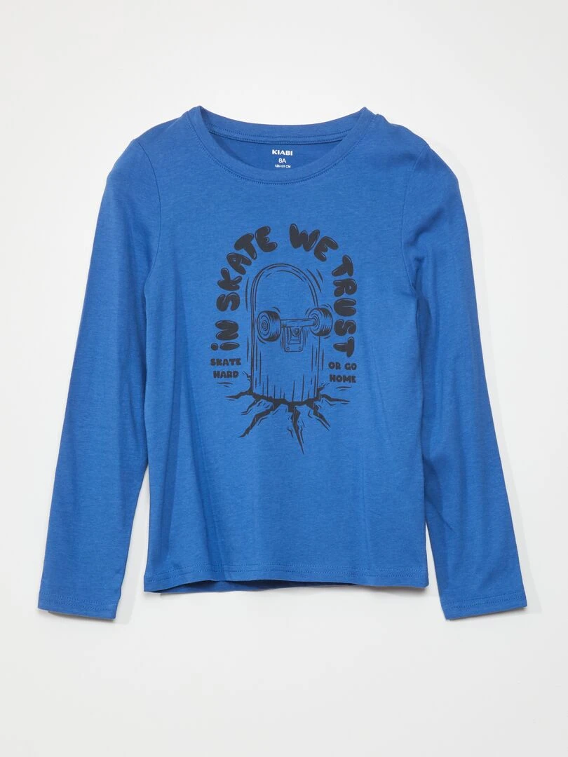 Ensemble pyjama t shirt + pantalon   2 pièces   Bleu/noir