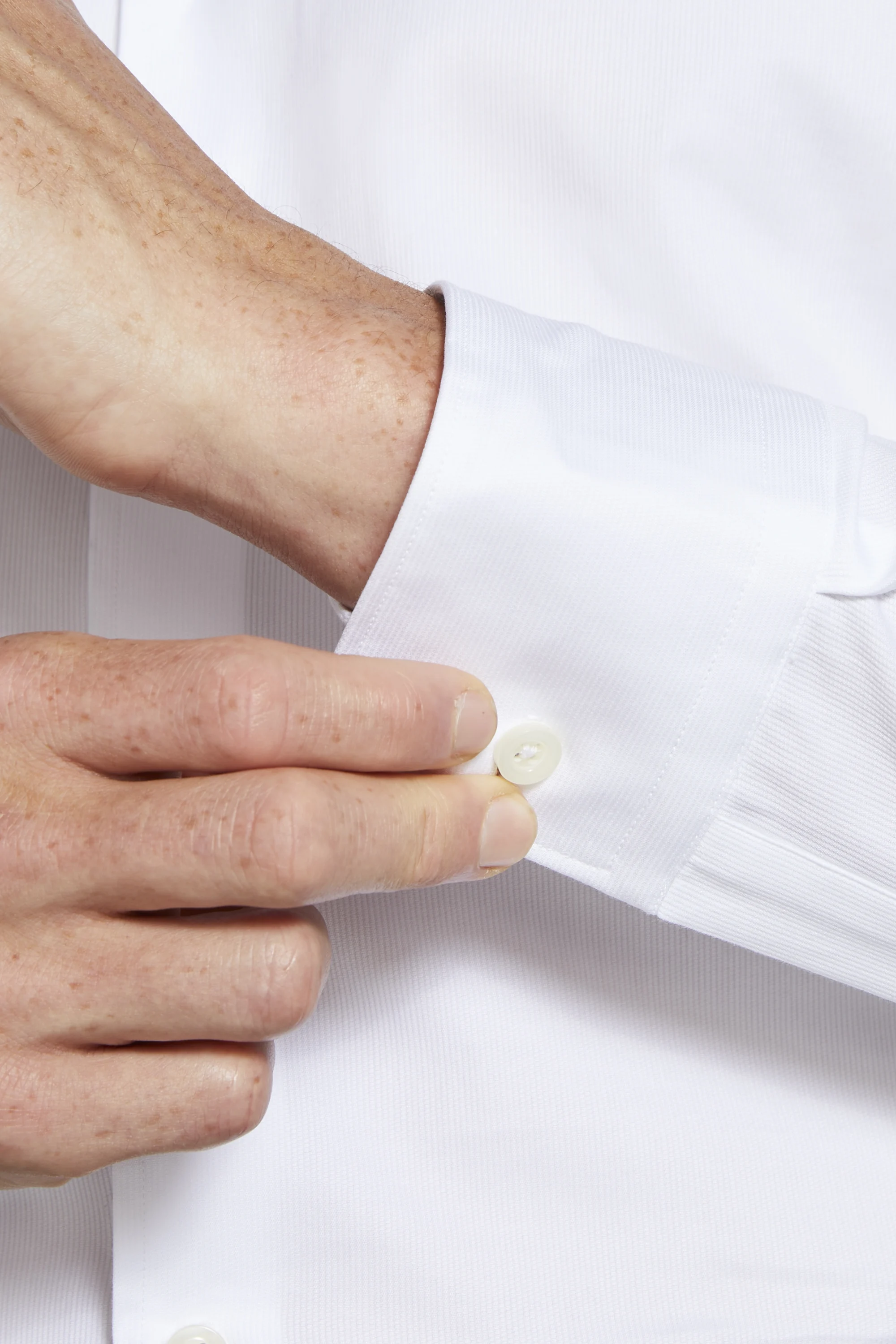 Tailored Fit White Piquet Textured Shirt   Buy Online at Moss