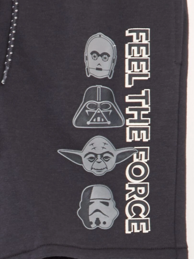 Short en molleton fin 'Star Wars' Noir