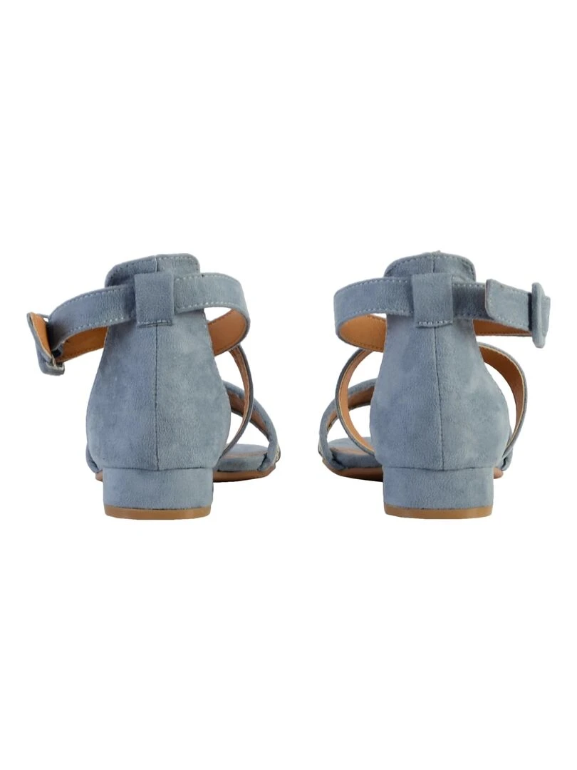 Sandale à bride plate The Divine Factory*   Bleu