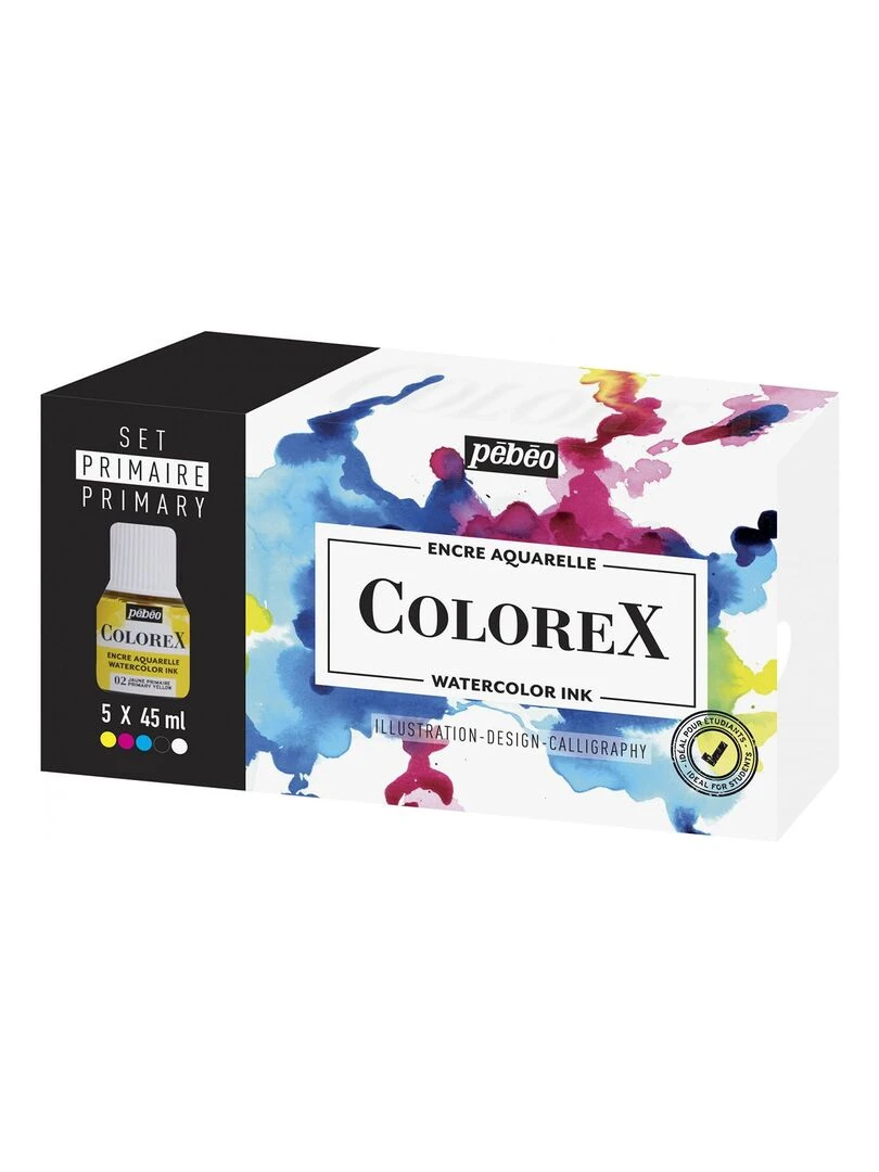5 encres Colorex pour peinture aquarelle   5 x 45 ml   N/A